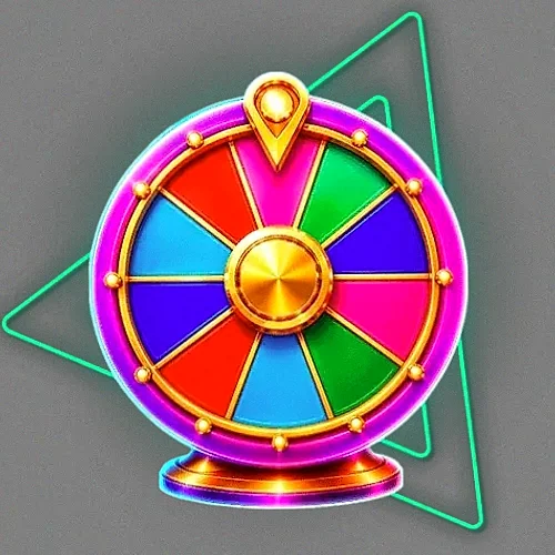 Colourful prize wheel