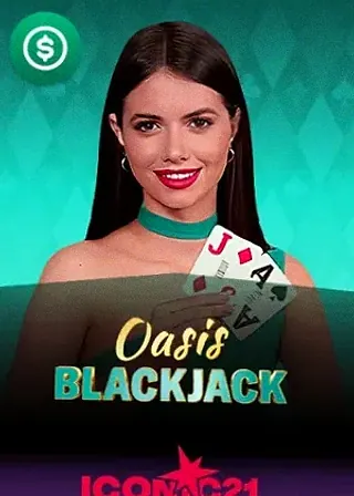 Oasis Blackjack live game cover