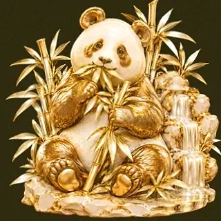 Panda eating bamboo — Betzillo